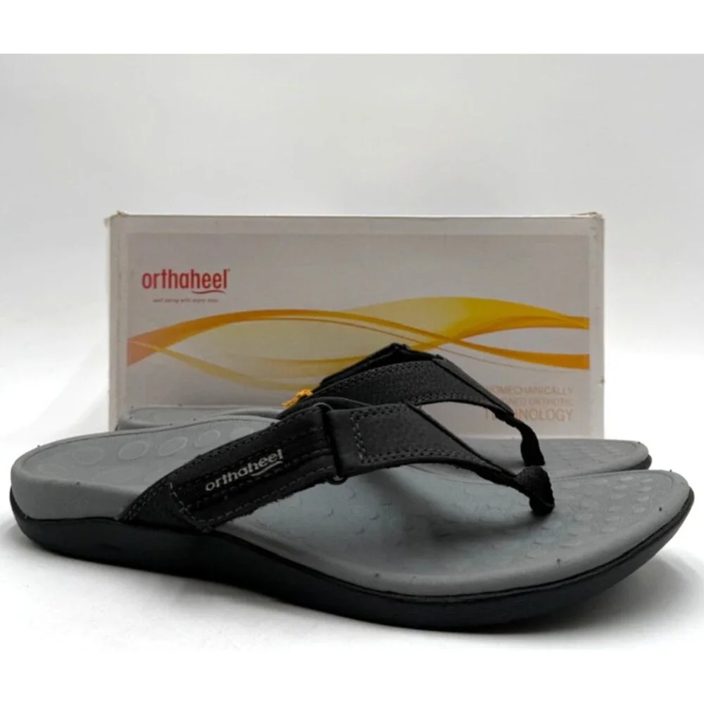 Orthaheel 24RYDER Men's NEW With Defect Thong-Style Sandal Grey US Size 8